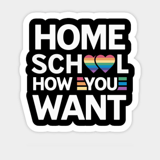 Homeschool Pride Shirt Sticker